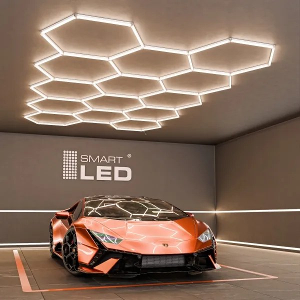 Plafonieră LED LED/570W/85-265V 4000K 522x298 cm CRI 90 IP44 albă