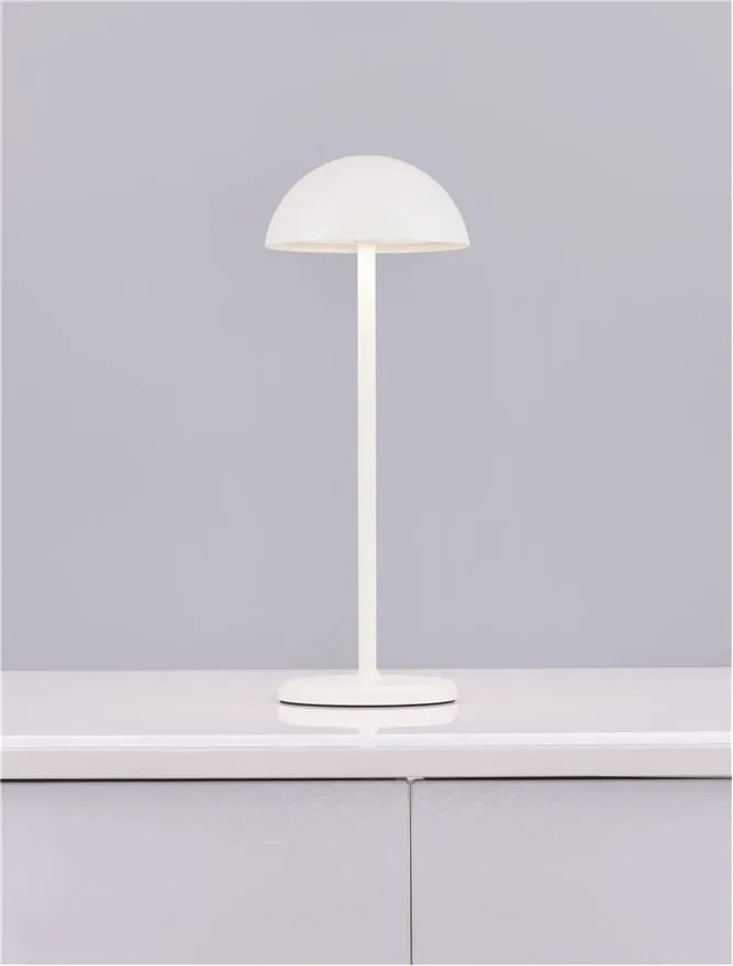 Lampa LED portabila iluminat exterior decorativ ROSE alba
