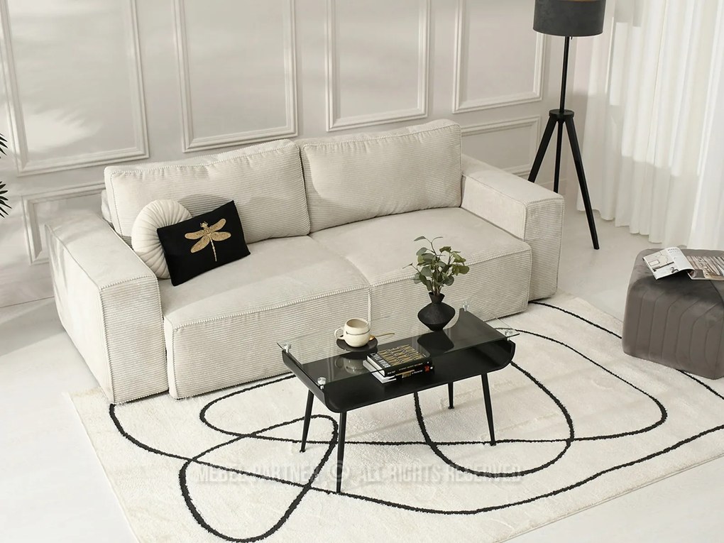 Măsuță de cafea Largus (lemn negru + negru). 1111642