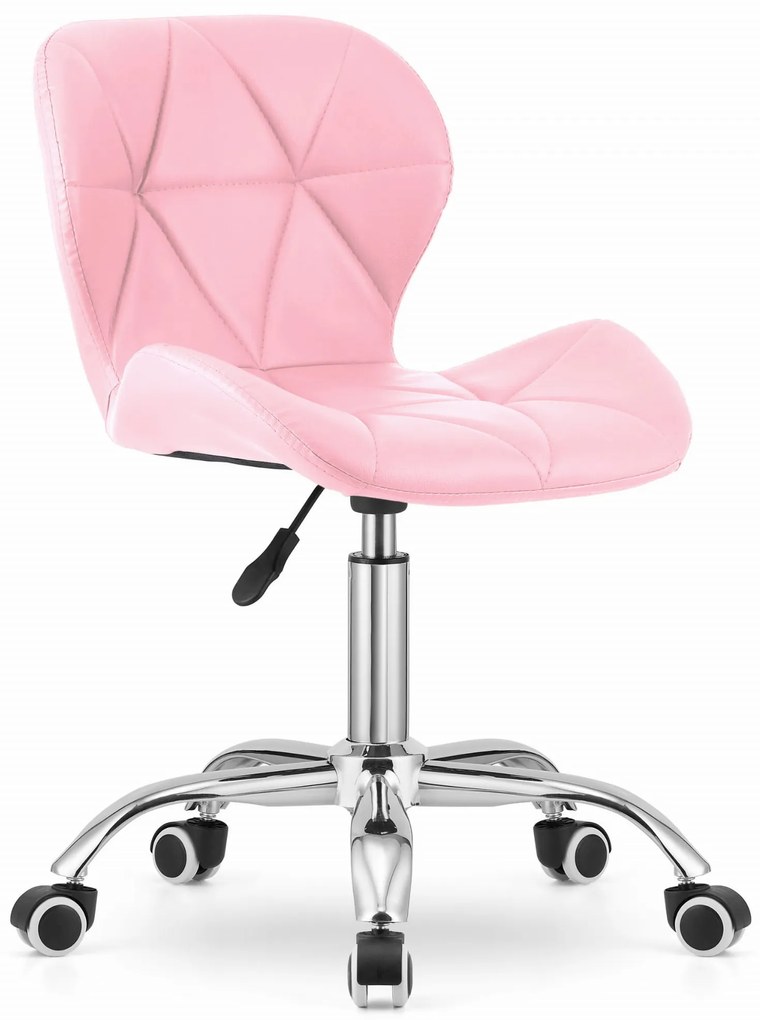 Scaun de birou AVOLA din piele ecologica, roz