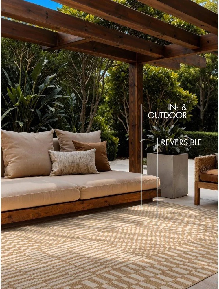 Covor pentru exterior și interior crem/în culoare naturală 120x170 cm Haringey Barkham – Ted Baker