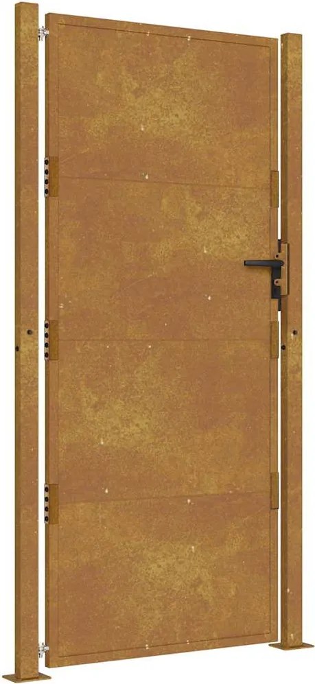 vidaXL Poartă de grădină 100x175 cm, oțel Corten