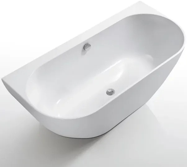 Cada freestanding Kreiner Vera 166x80 cm finisaj alb lipita de perete BTW