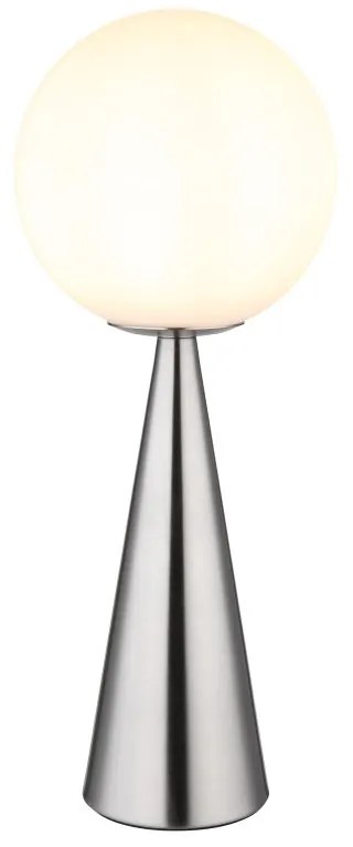 Veioza/Lampa de masa design modern PINPAL nickel/opal