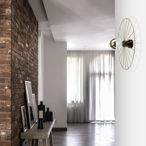 Aplică MONTANA 1xE27/15W/230V d. 45 cm auriu