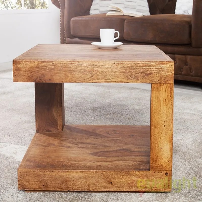 Masuta Living din lemn de trandafir Giant S 45cm Sheesham A-37459 VC
