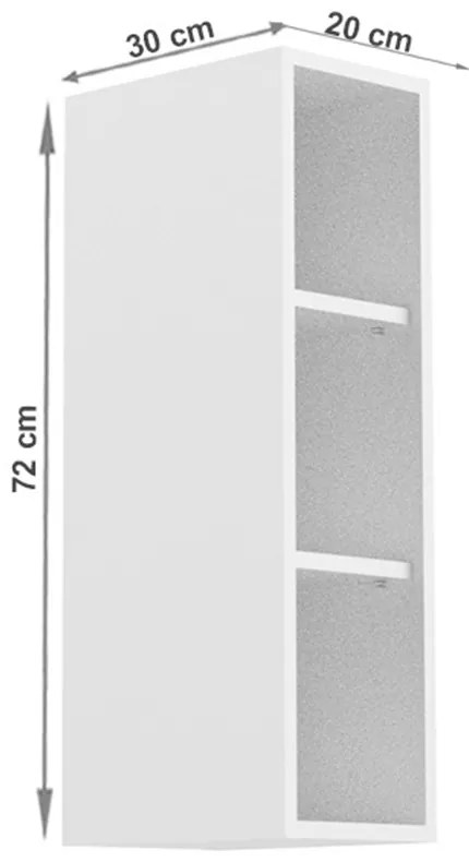 Raft de bucătărie superioară W200 Aurellia (alb). 1015740