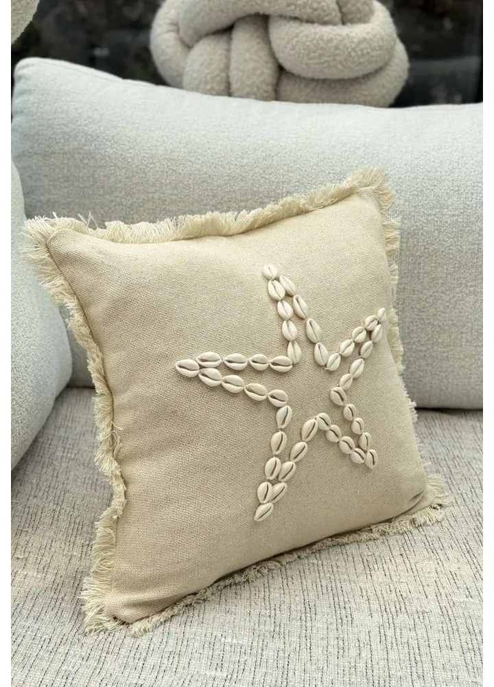 Față de pernă din bumbac 43x43 cm Seashells – Mioli Decor