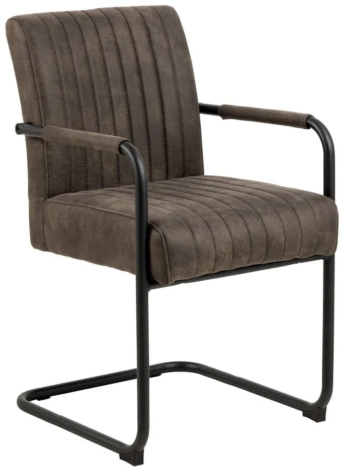 Scaune de dining gri-închis 2 buc. Adele – Actona