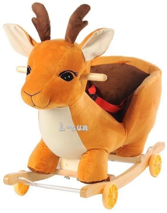 Balansoar Plușat pentru Bebeluși și Copii Mici - L-Sun-4