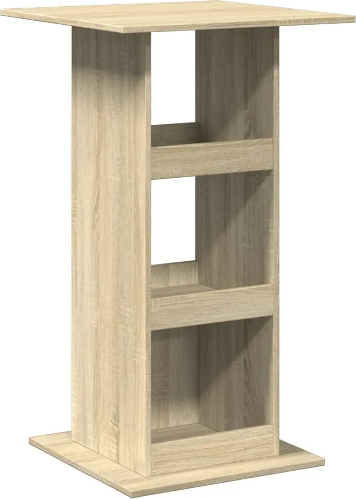 vidaXL Masă bar cu depozitare stejar sonoma 60x60x102cm lemn prelucrat