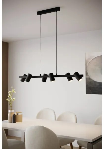 Eglo 99464 - Lustră pe cablu GATUELA 6xE14/25W/230V