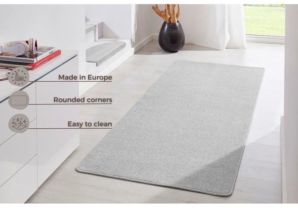Covor tip traversă gri deschis 80x200 cm Fancy – Hanse Home