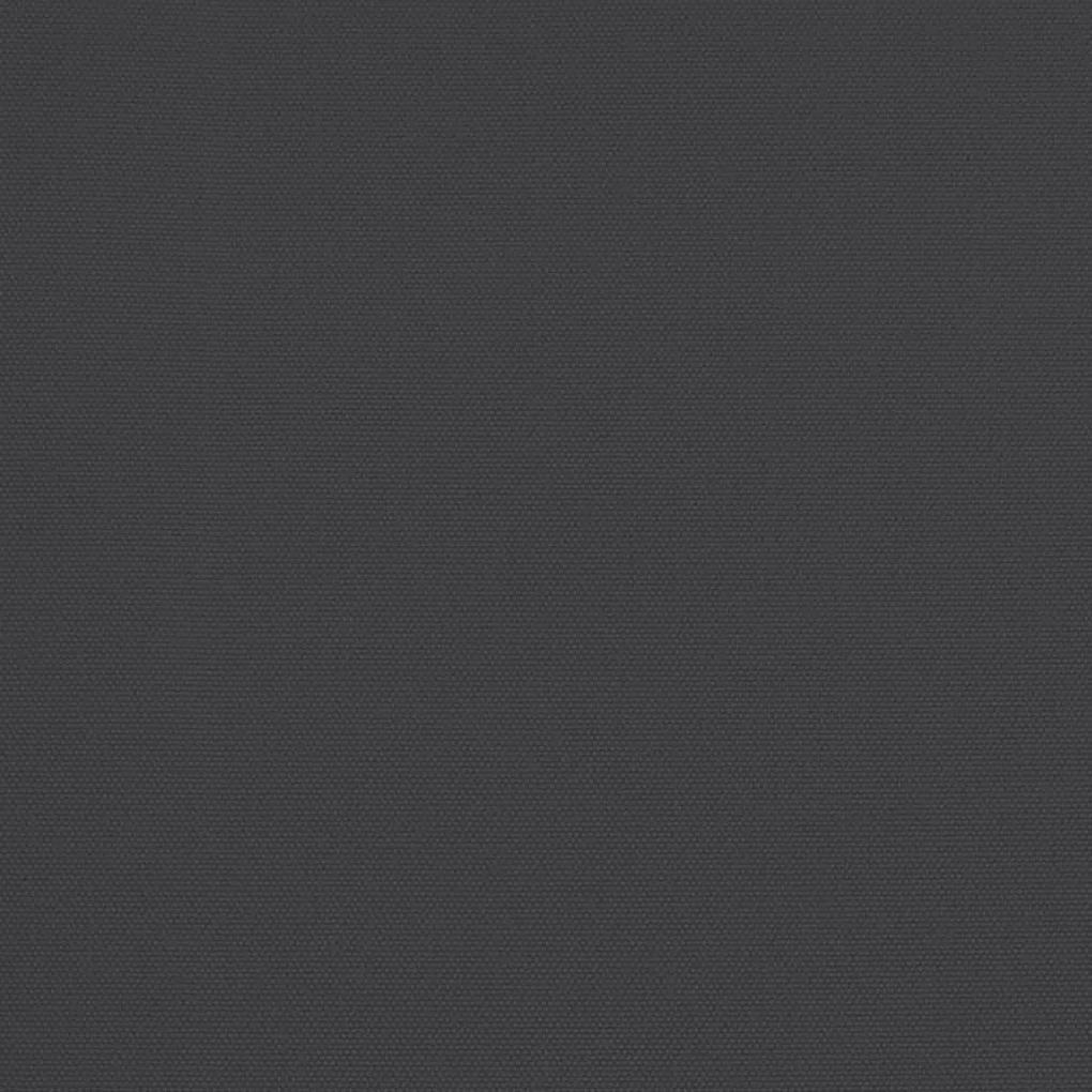 Umbrela de balcon tija aluminiu negru 300x150x253 cm semirotund dark black