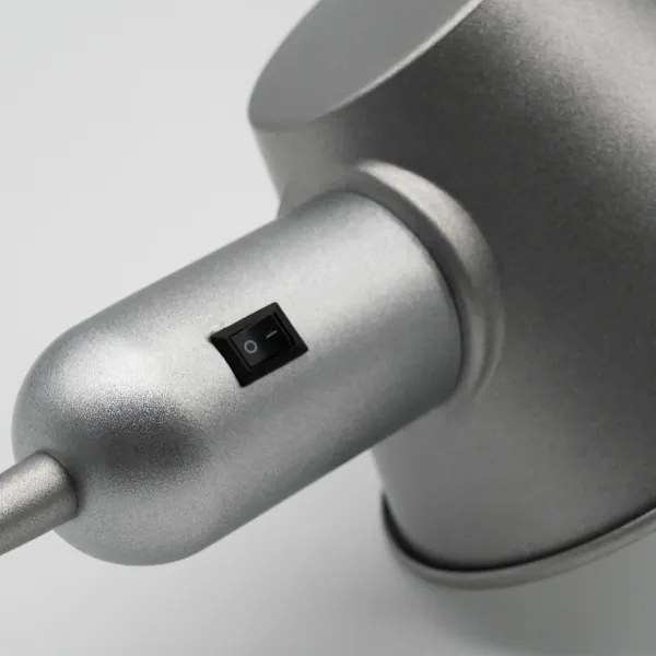 Lampadar flexibil Brilo 1xE27/10W/230V argintiu