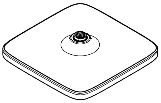 GROHE 26695000 - Cap de duș VITALIO COMFORT 250 × 250 mm crom lucios