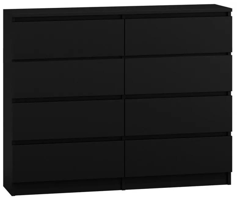 Baltrum M8 120, dulap cu sertare, negru