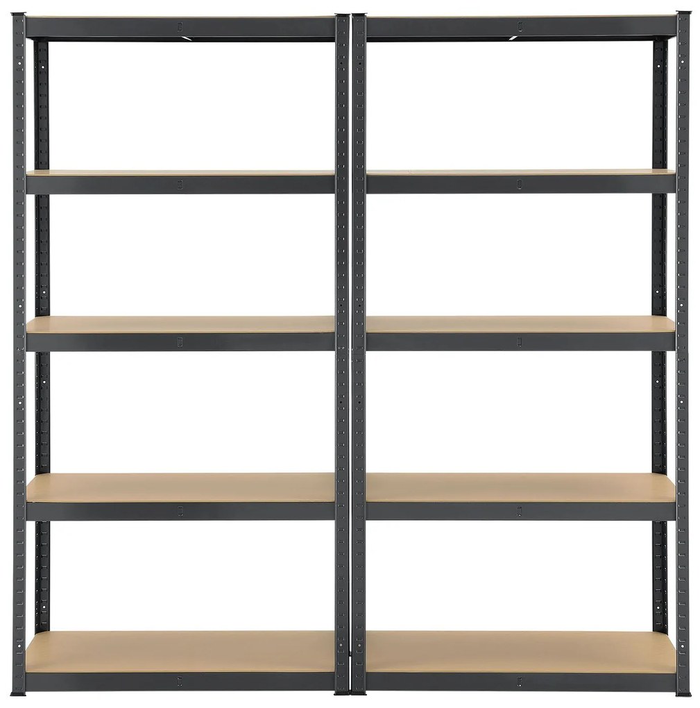 Jusky Set 2 rafturi - 180x90x40cm - gri