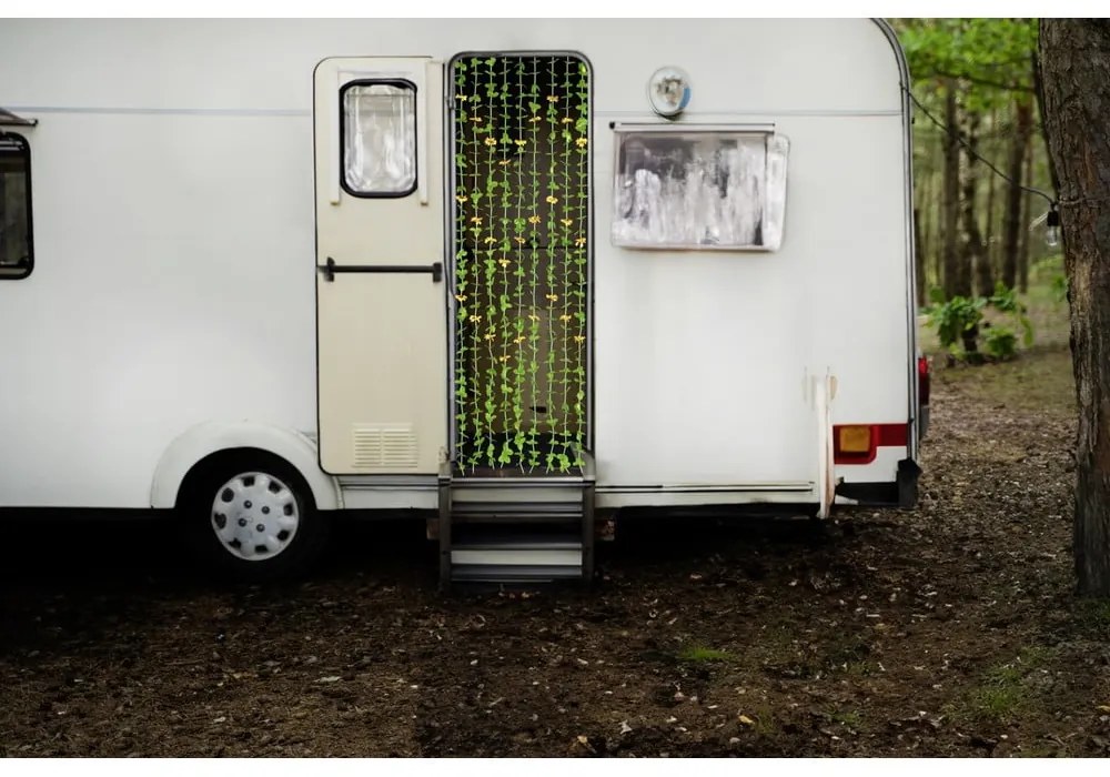 Draperie galbenă-verde 90x190 cm cu prindere la ușă Sunflowers – Maximex