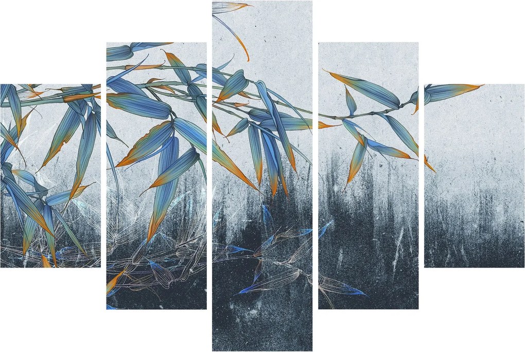 Tablou - Bambus pe perete (150x105 cm)