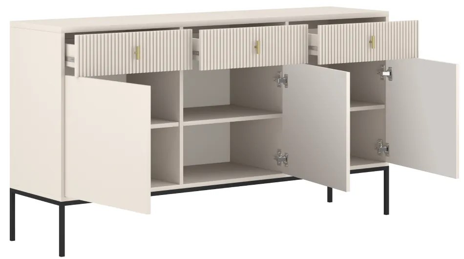 Comodă MAGIRA 3D3S, crem