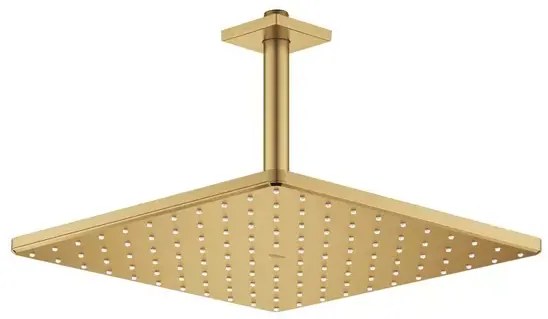 Palarie si brat de dus Grohe Rainshower Mono Cube 310 auriu periat Cool Sunrise cu 1 functie