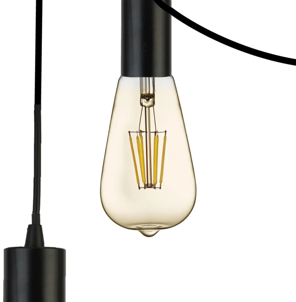 Lustra moderna design minimalist Squiggle 5L 9665-5BK SRT