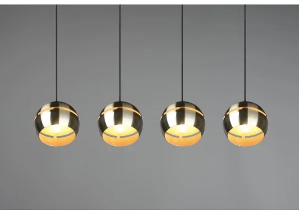 Lustră pe cablu FLETCHER 4xE14/40W/230V alamă Trio