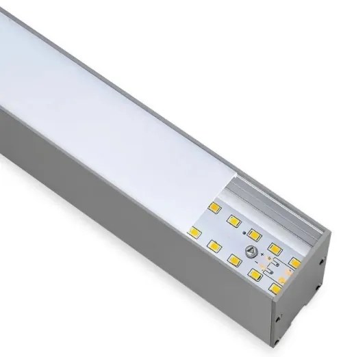 Lustră LED pe cablu SAMSUNG CHIP LED/40W/230V 4000K argintie