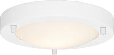Plafoniera moderna alba 18 cm IP44 - Yuma