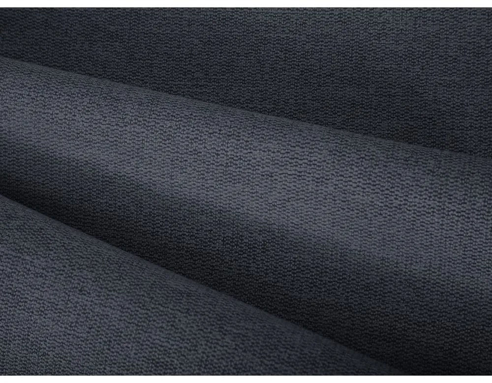 Pat matrimonial albastru închis tapițat cu spațiu de depozitare și somieră 180x200 cm Casey – Mazzini Beds