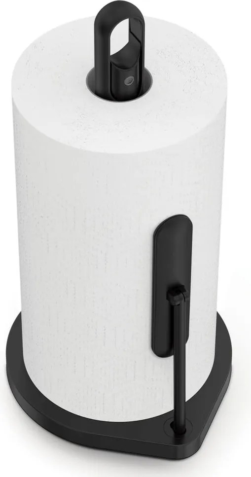 Suport de prosoape de hârtie negru mat din oțel – simplehuman