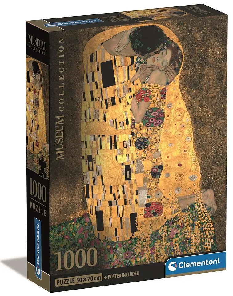 Artă The Kiss Puzzle Compact Clementoni de 1000 piese