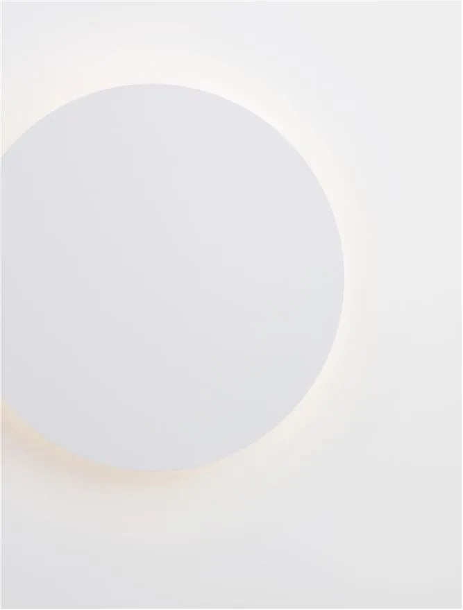 Aplica LED de perete design ambiental CYRCLE 22cm alba
