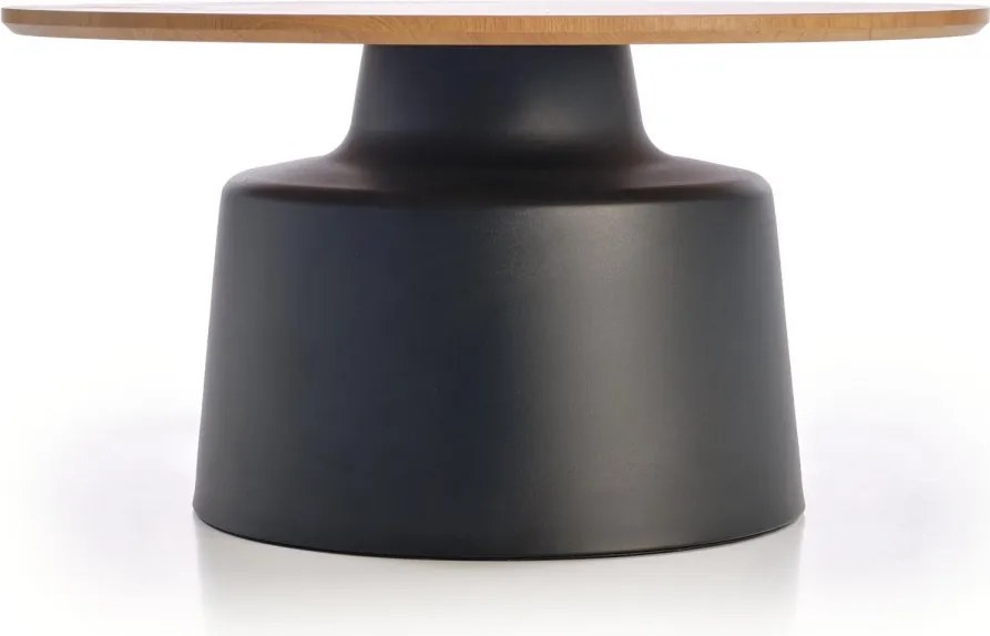 Set măsuțe de cafea Malomi - stejar natural / negru