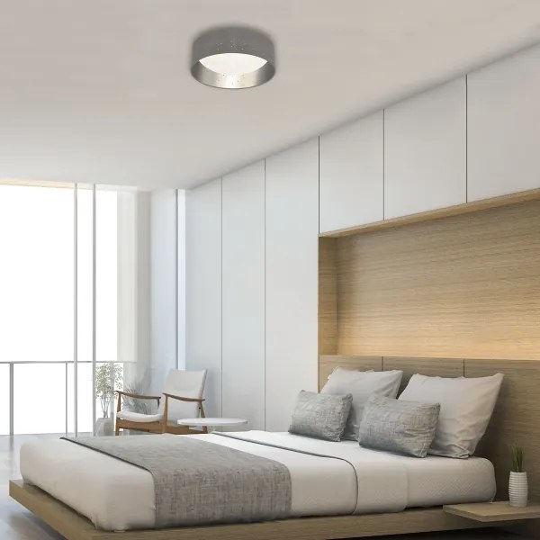 Plafonieră LED Briloner 3482014 STARRY LED/12W/230V gri/argintiu