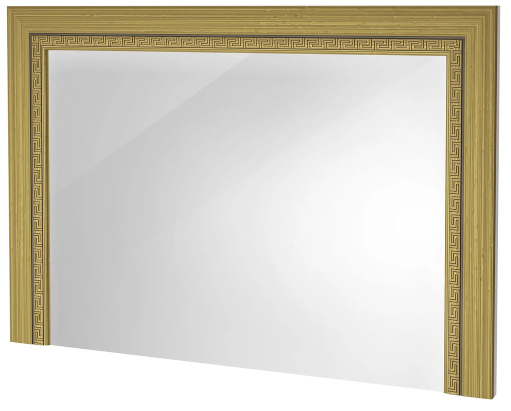 Comoda Deluxe cu oglinda, culoare alb / negru, 90 x 46 x 80 cm