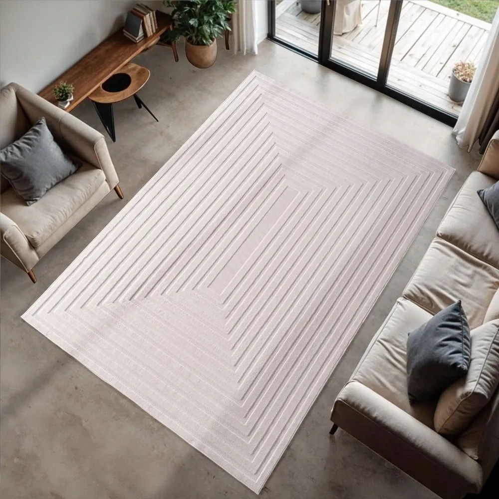Covor pentru exterior și interior crem 200x290 cm Doha 1653 Cream – Ayyildiz Carpets