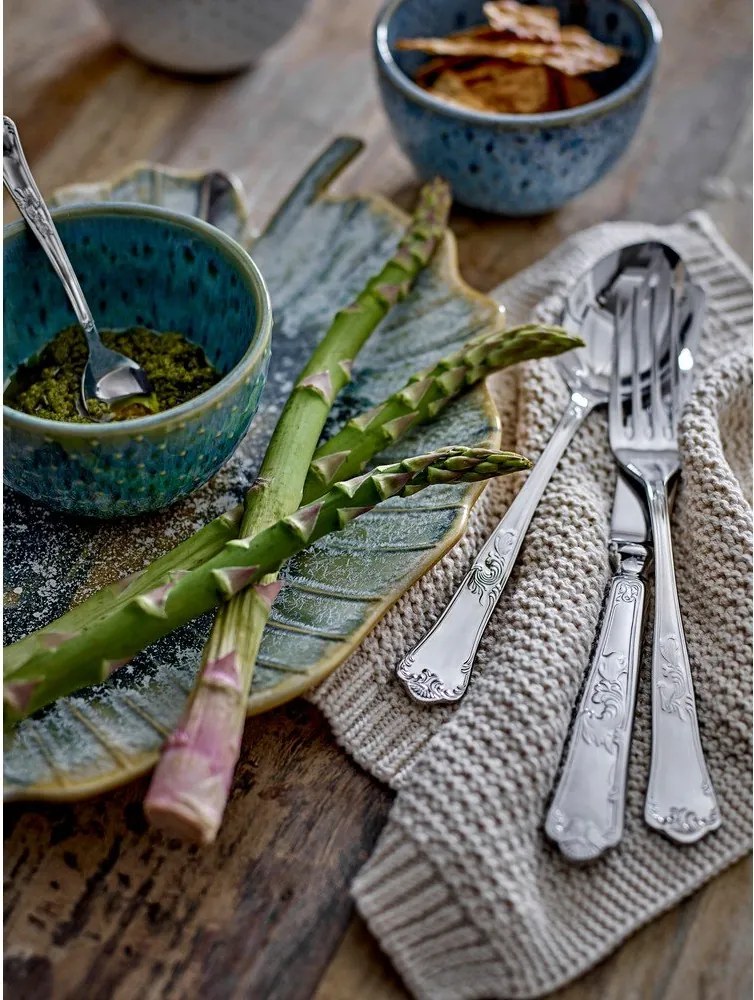 Tacâmuri argintii din oțel inoxidabil 16 buc. Tilly – Bloomingville