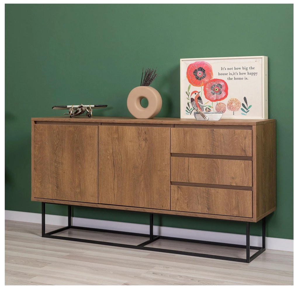 Mobilier living Lexuna 19 (Nuc + Negru). 1089121