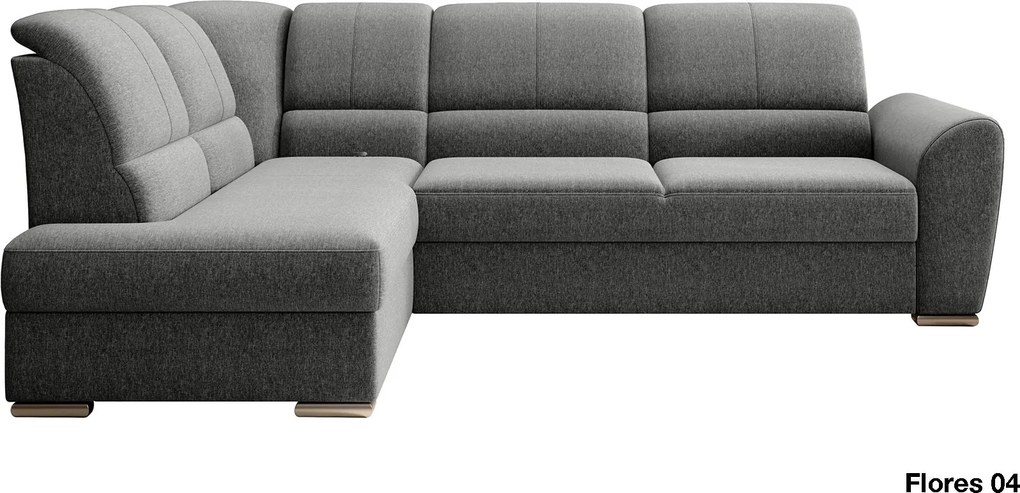 Colțar lemn masiv Extensibil Samara 270x186cm Ladă Depozitare Personalizabil - Loco 04, Dreapta