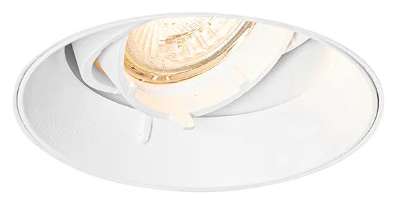 Spot încastrat inteligent alb rotund fără ramă, inclusiv Wifi GU10 50mm - Oneon