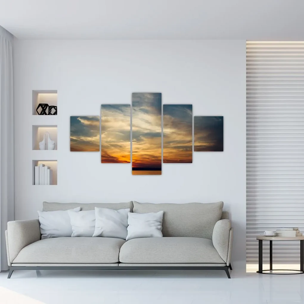 Tablou cu apus de soare (125x70 cm), în 40 de alte dimensiuni noi