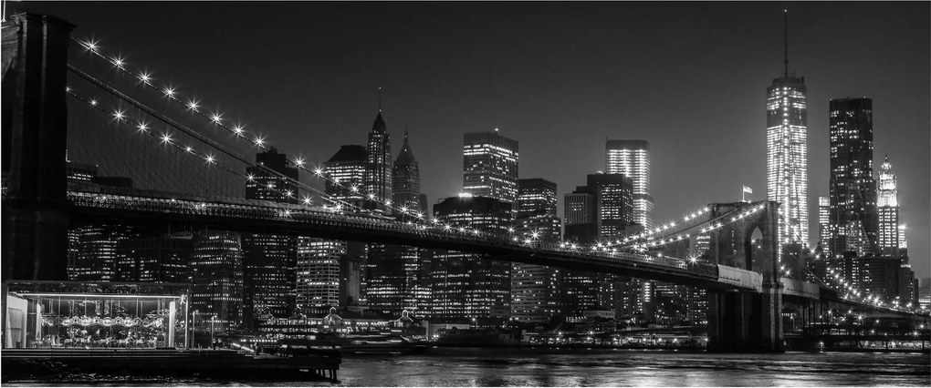 Tablou cu podul Brooklin în New York (120x50 cm)