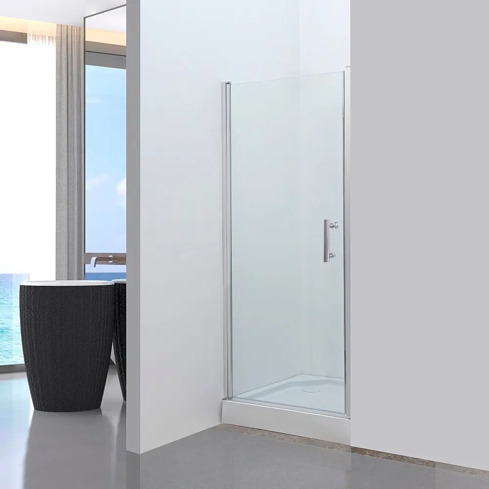 Solo New 80x195 cm ușă de duș cu sticlă securizată de 6 mm