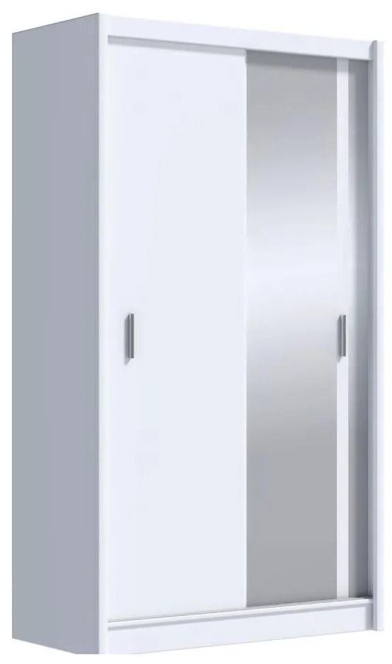Dulap cu oglindă SABRINA 150x215 cm alb
