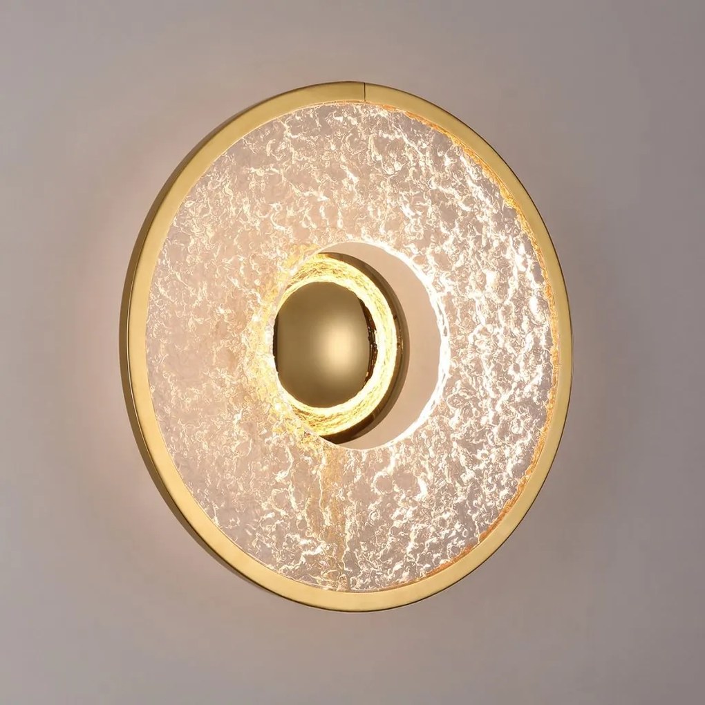 Aplica decorativa metal auriu, acrilic LED Alexia