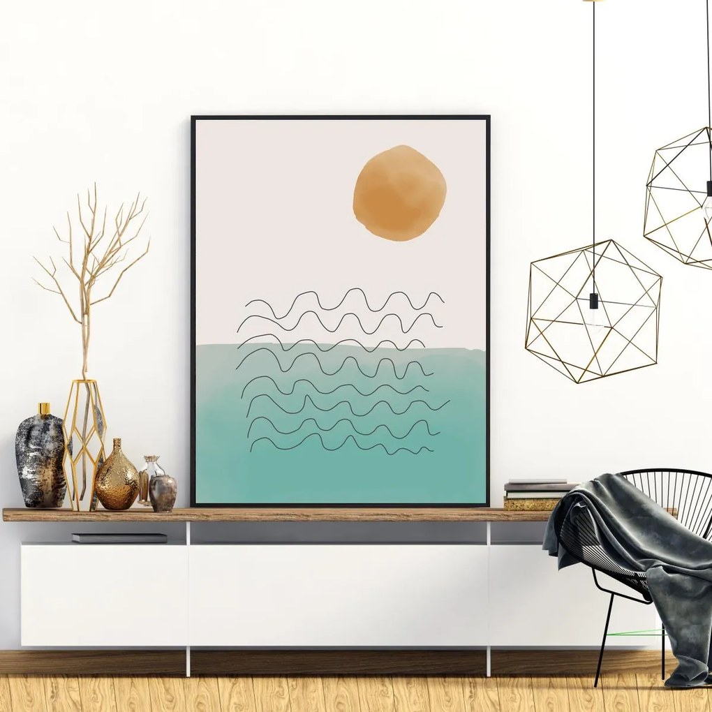 Poster - Abstracție pictată (A4)