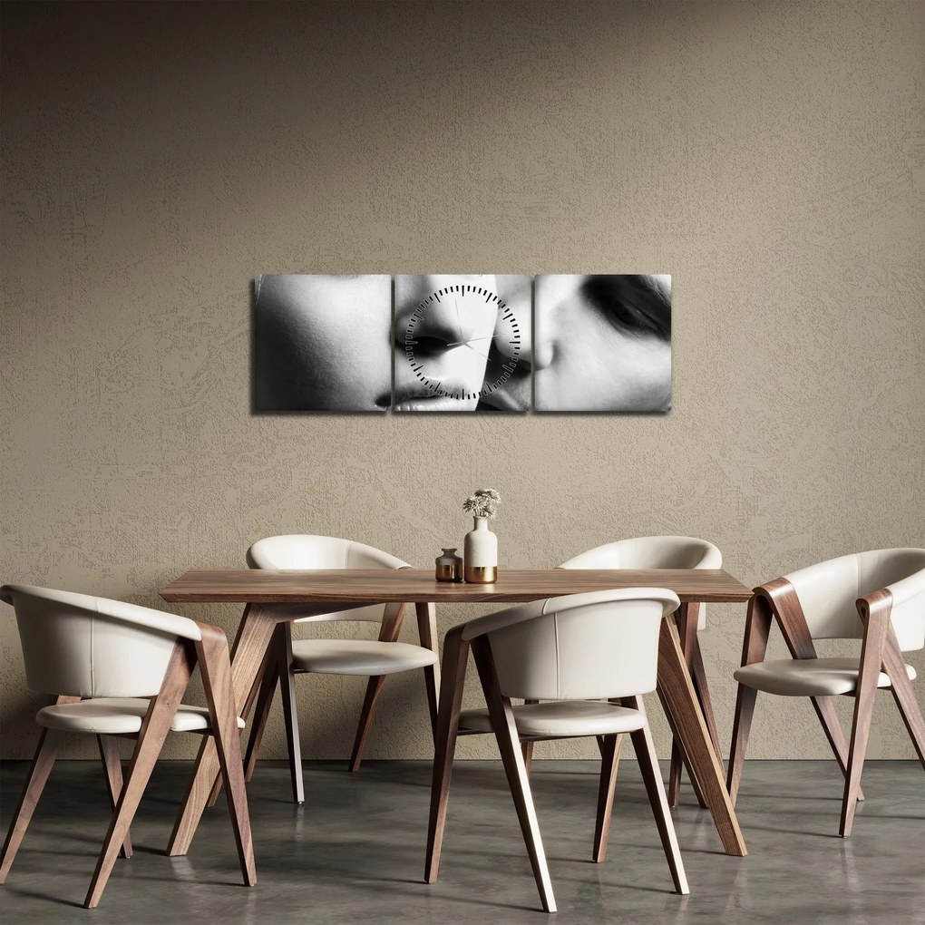Tablou - Cuplu (cu ceas) (90x30 cm)