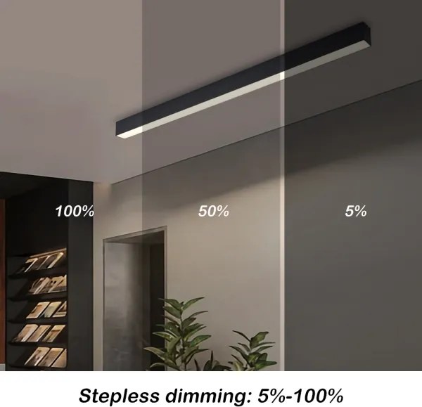 Brilagi - Plafonier LED dimabil SLEEKLINE LED/40W/230V Wi-Fi Tuya negru + telecomandă